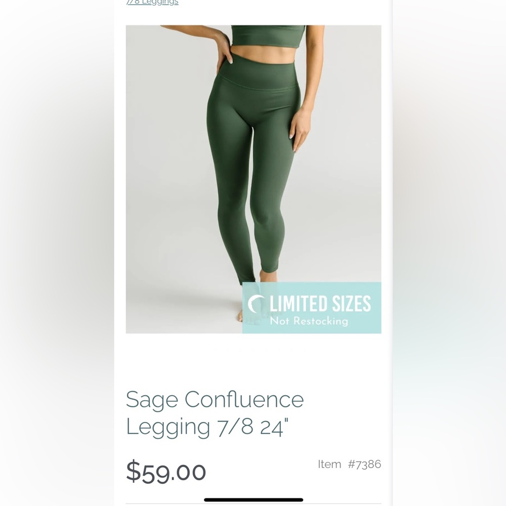 Zyia Sage Confluence Leggings